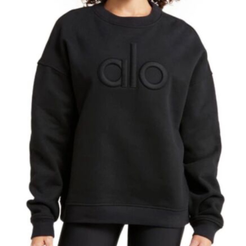 Alo yoga Renown Heavy Weight Emblem Crew Neck Pullover
